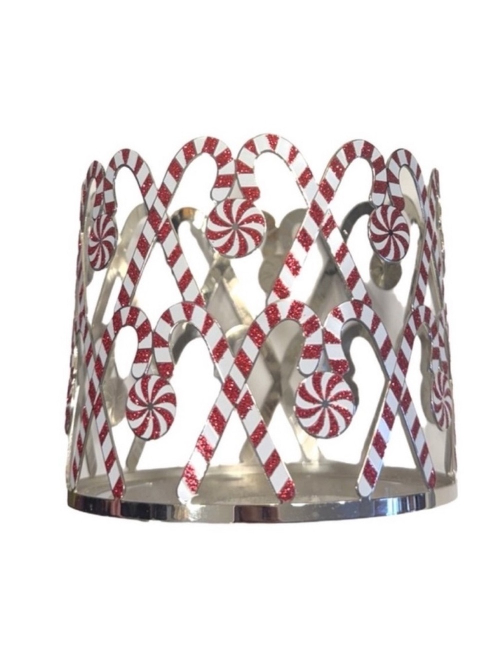 Candy Cane Peppermint Candle Holder